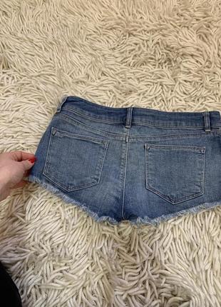 Шорты 🩳 джинсовые короткие классный голубые стильные летние женские3 фото