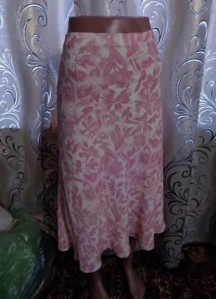 Нежная юбка с цветочным принтом на пышные формы bonmarche2 фото