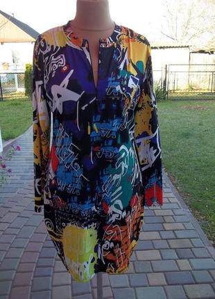 ( 48 р) женское платье туника длинный рукав новое