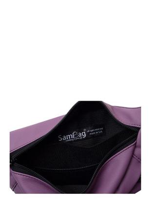 Жіноча фіолетова сумка через плече, сумка на пояс3 фото