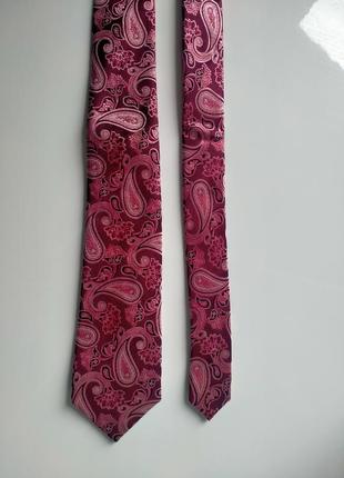 Розовый галстук с узором michaelsons of london2 фото