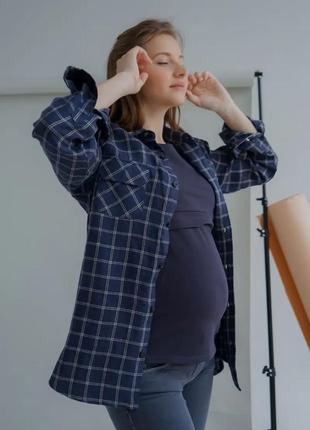 Футболка для вагітних годуючих з секретом для годування графітова (футболка для беременных кормящих)6 фото
