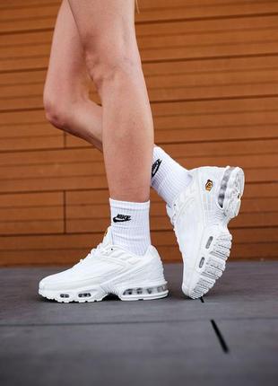 Женские кроссовки nike air max plus 3 white 36-37