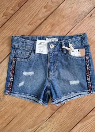Шорты джинсовые для девочки, рост 104, цвет синий