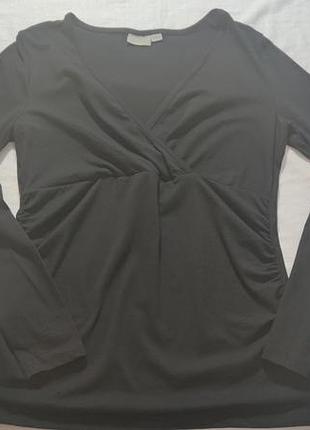 Лонгслив для беременних и кормящих blue motion, размер s (36/38), чорный