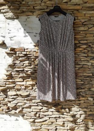 Комфортное в леопардовый принт платье 👗 большого размера1 фото