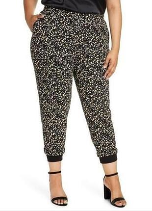 Джоггеры із зоряним принтом і кишенями r29 x eloquii р. 22-24 сша