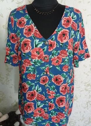 Блуза цветочный принт 🌺 uk12