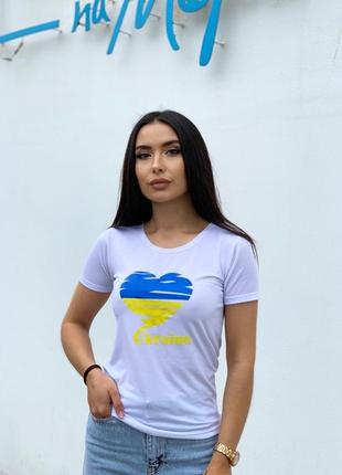 Патриотическая мега качественная футболка из кулира "ukraine"