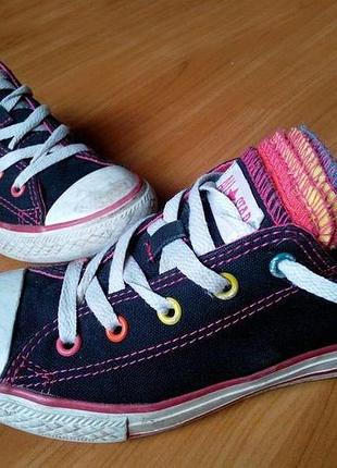 Оригінальні кеди дитячі converse з багатошаровий якыком "веселка"