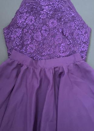Нарядное фиолетовое платье , юбка топ2 фото