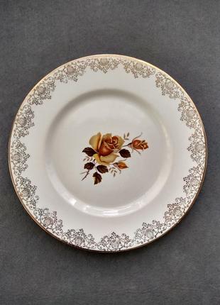 Фарфорові тарілки "yellow roses" myott fine ironstone staffordshire england,костяний фарфор8 фото