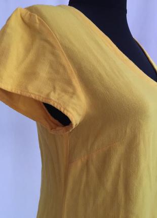 Желтое платье минимализм винтаж4 фото
