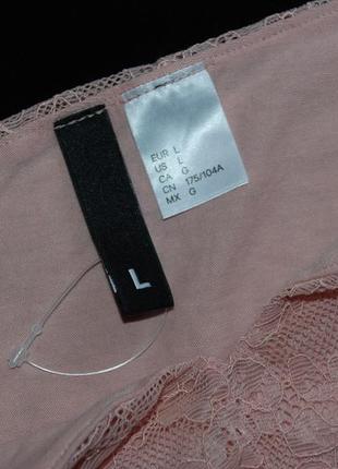 L / кружевной кроп топ майка маечка  divided h&m7 фото