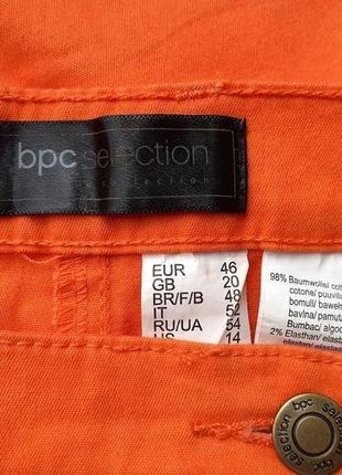 Стрейчевые брюки оранжевые штаны зауженные джинсы7 фото