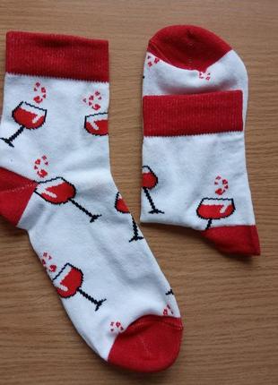 Яскраві шкарпетки з малюнком р. 38-40 бавовна з еластаном шкарпетки з малюнком3 фото