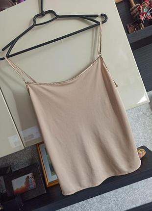 Uk 12 нижня білизна тілесна майка на тонких бретелях marks & spencer