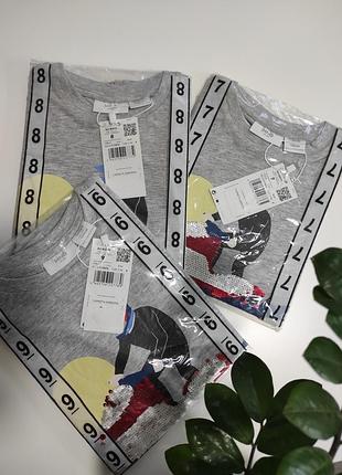 Футболка майка міккі маус біла сіра mango 4-5 7 8 9 років