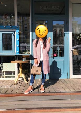 Рожевий в'язаний кардиган 10