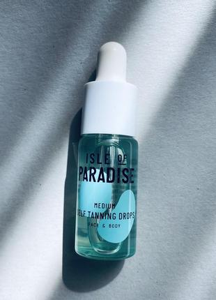 Isle of paradise self-tanning glow drops крапельний автозагар для обличчя та тіла