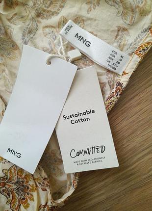 Блуза mango 100% коттон 10