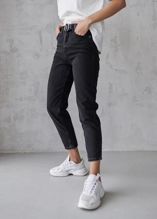 Чёрные джинсы чорні джинси турецькі straight fit