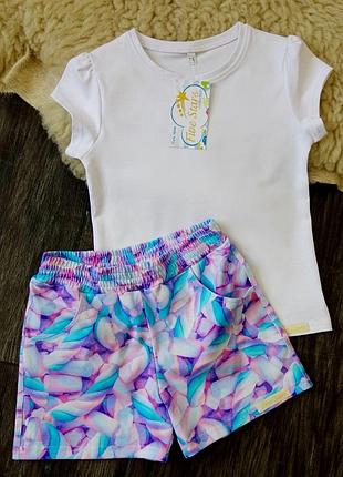 Комплект футболка і шорти маршмелоу five stars 110р