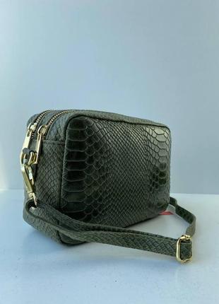 Женская сумочка клатч на 2 отделение из натуральной кожи4 фото