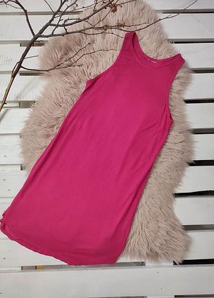 Яркое платье туника удлинённая майка