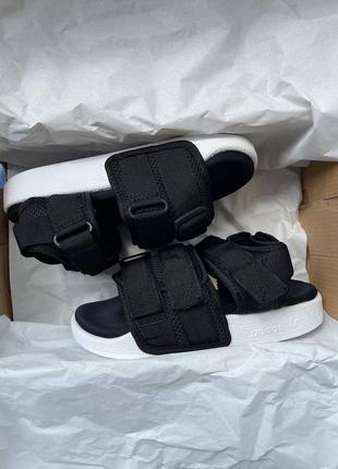 Жіночі сандалі adidas sandals adilette black / чорні сандалі літо smb2 фото