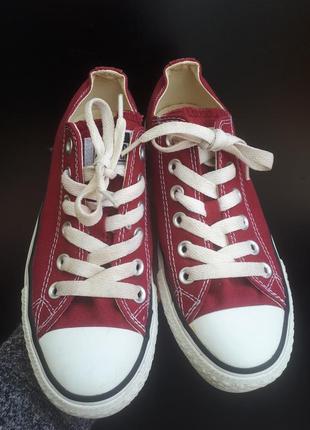 Женские низкие кеды\ converse all star bordeaux low\оригинал\бордо 😻\р.37(23,5см)2 фото