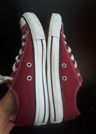 Женские низкие кеды\ converse all star bordeaux low\оригинал\бордо 😻\р.37(23,5см)3 фото