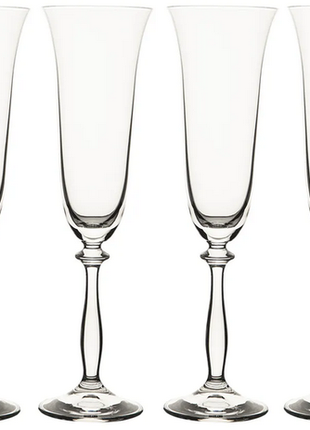 Набор бокалов для шампанского bohemia angela 190мл 3шт5 фото