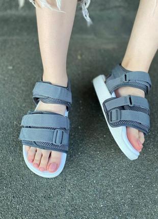 Жіночі сандалі adidas adilette sandal 2.0 w gray white3 фото