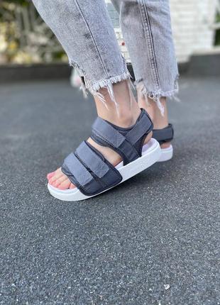 Жіночі сандалі adidas adilette sandal 2.0 w gray white4 фото