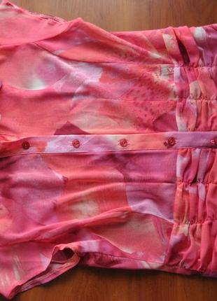 Оригінальна блуза satsuma на гудзиках з рослинним візерунком.10 фото