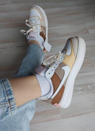 Кросівки nike air force 1 shadow brown