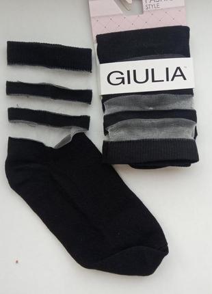 Красивые носки р. 36-38 giulia хлопок с эластаном качественные носки