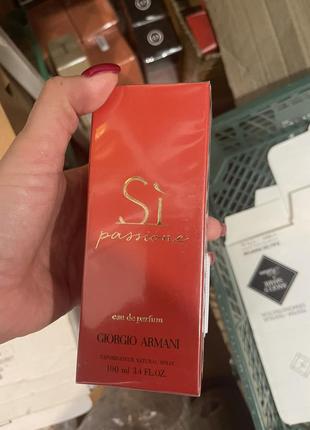 Новый запечатанный флакон armani si passione 100ml2 фото