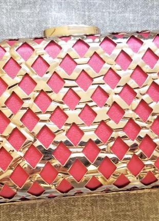 Клатч серебристый love weaves