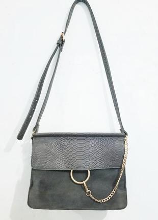 Сумка серая с кольцом reserved