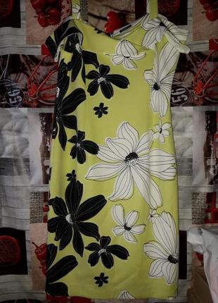 Жіноче фірмове плаття міді із оригінальними рукавами , розмір 52-54 розмір