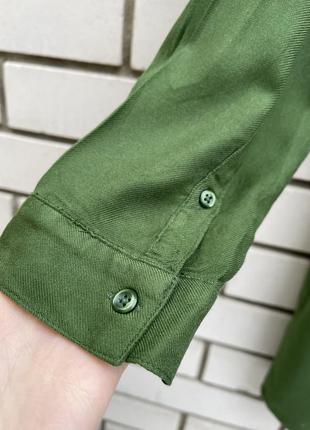 Зеленое платье рубашка вискоза h&amp;m 5