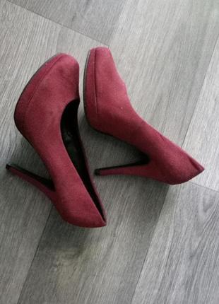Туфли замшевые