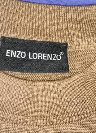 Мягкий шерстяной итальянский джемпер,кемел,l-xlразм.,enzo lorenzo3 фото