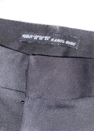 Укорочённые штаны женские, классические с костюмной ткани2 фото