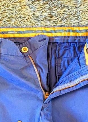 Чоловічі штани-чінос massimo dutti casual завужені базавые сині 31размер3 фото