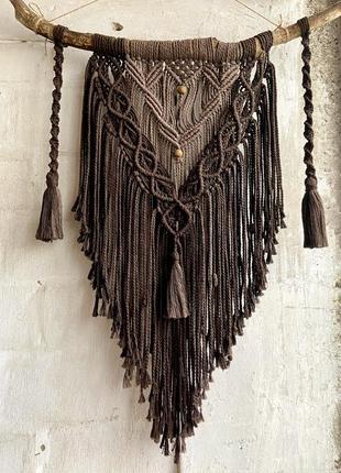 Макраме пано в стиле бохо, декор на стену. ручна работа. під замовлення