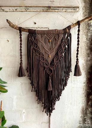 Макраме пано в стиле бохо, декор на стену. ручна работа. під замовлення