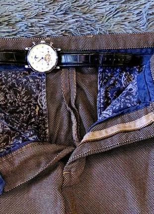 Мужские брюки чинос zara хлопковые зауженные базовые 32 р3 фото